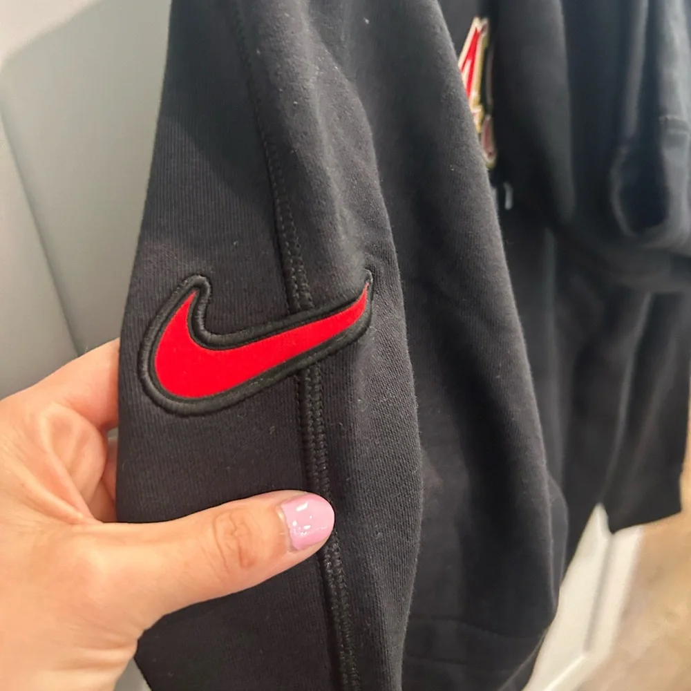 San Francisco 49ers Black hoodie men’s size small - Picture 4 of 6